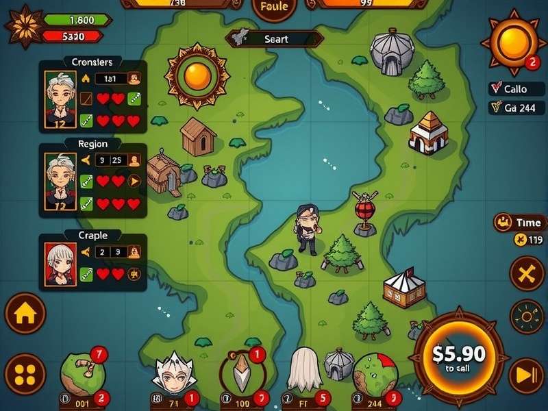 Fennel Mythic Journey world map showing different regions